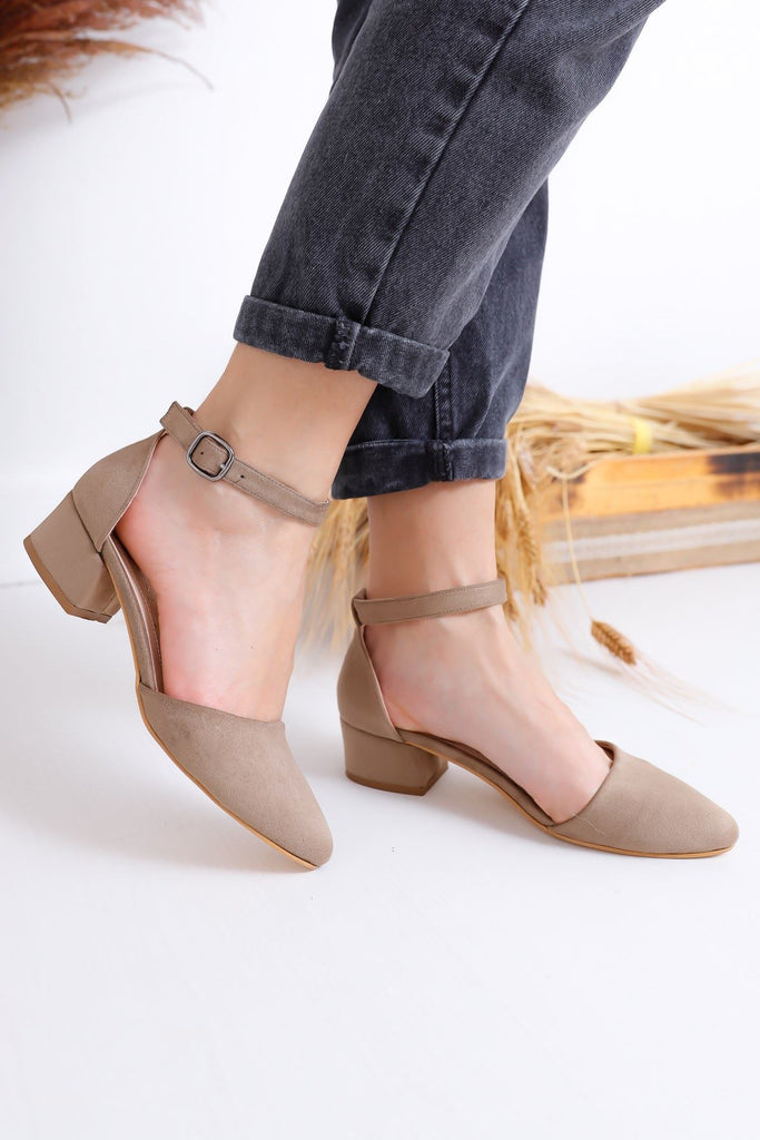 Women's Mink Suede Heeled Shoes
