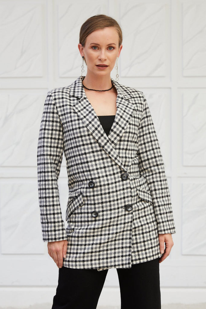 Women's Checkered Cachet Coat