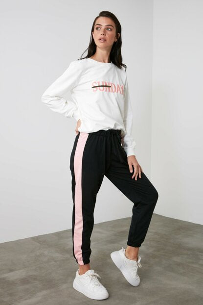 Women's Embroidered Knit Tracksuit
