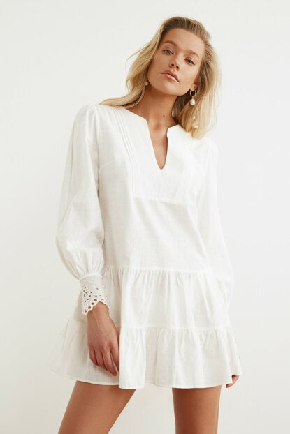 Women's White Beach Dress
