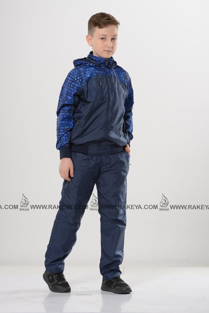 Activewear - Dark blue with Red - With Zipper