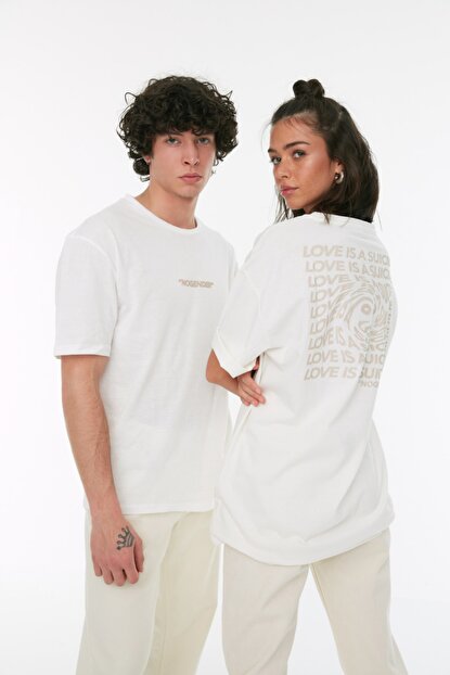 Unisex Oversize White T-shirt