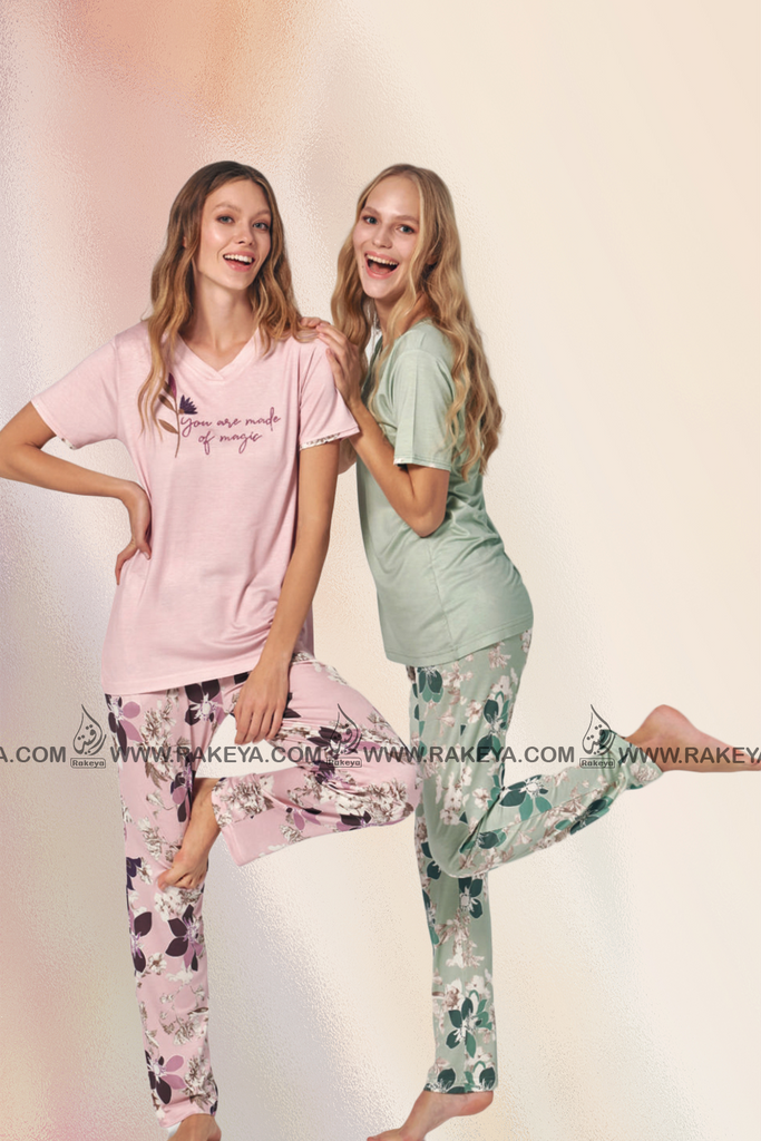 Women's cotton pajama set summer