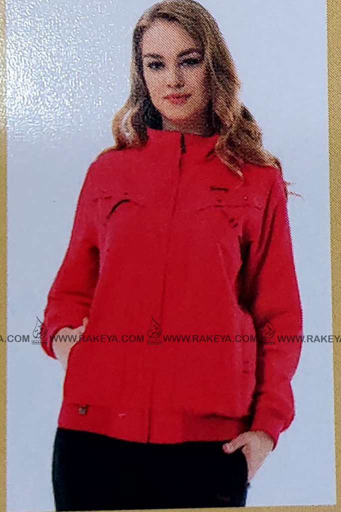 Activewear - Red - With a zipper