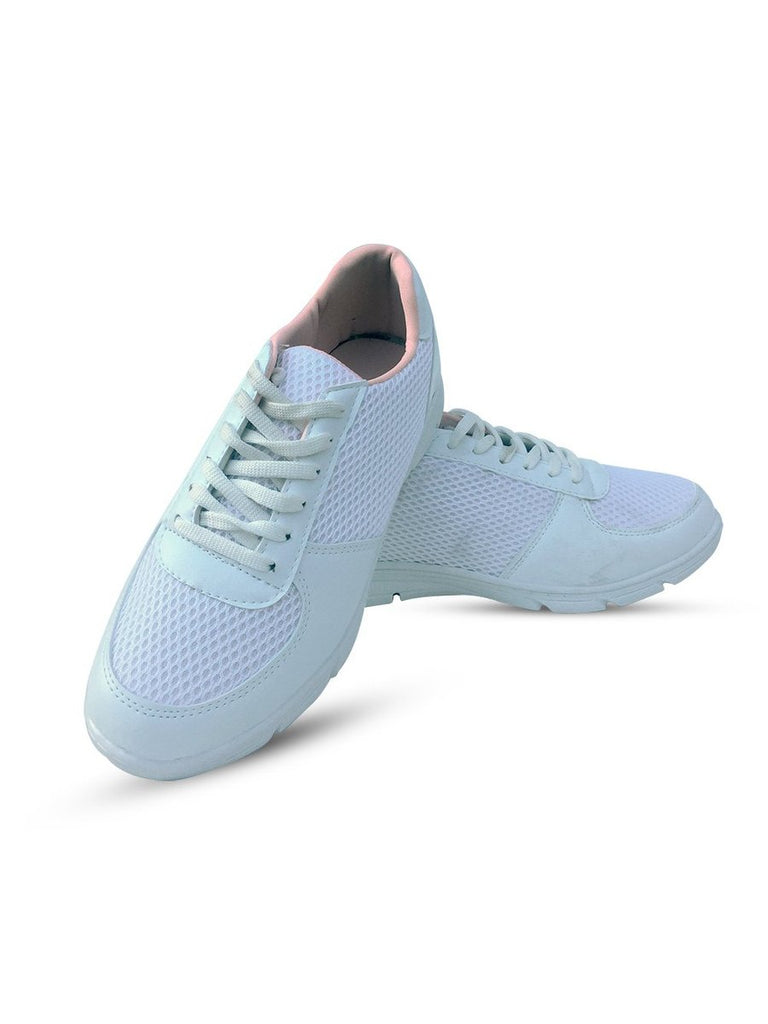 Women's Filet Detail White Sport Shoes
