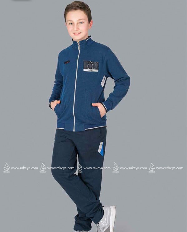 Activewear - Blue - With Zipper