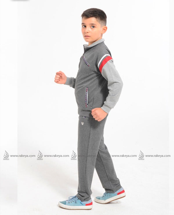 Activewear - Gray - With Zipper
