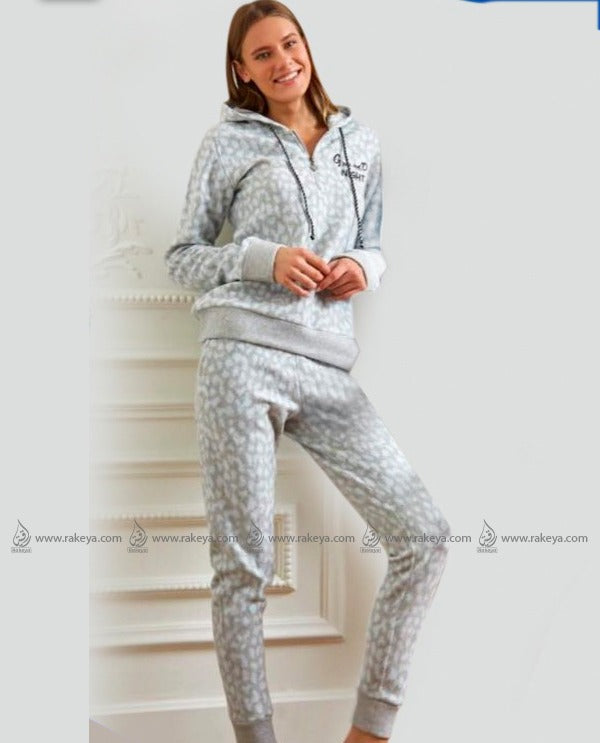 Pajama Set -Light Gray - With Capshaw
