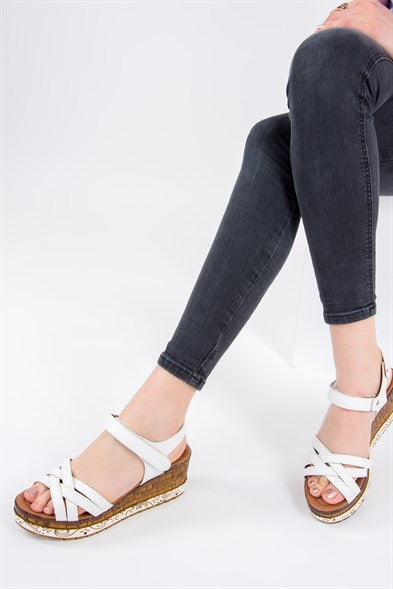 Women's White Casual Sandals