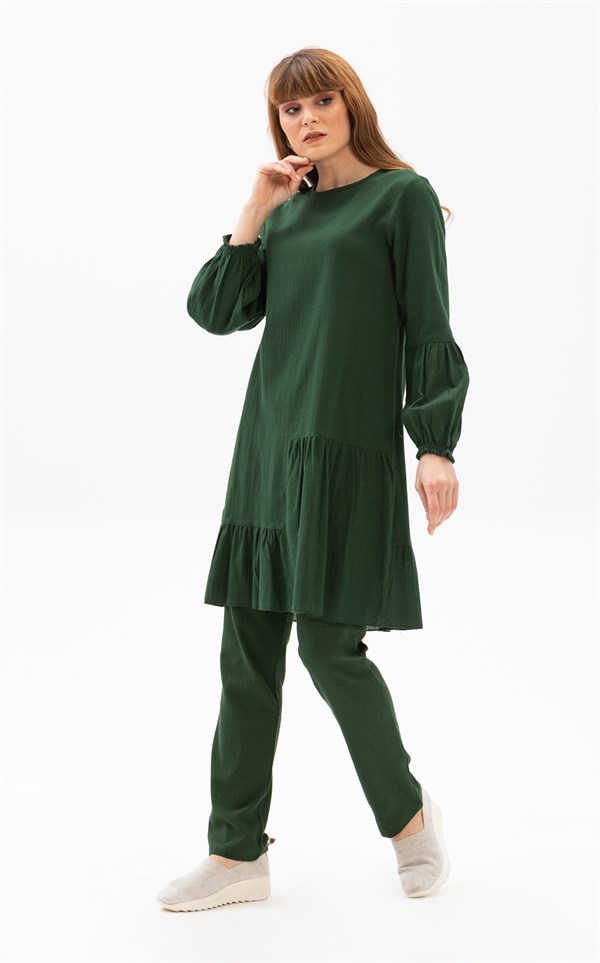 Women's Basic Green Tunic