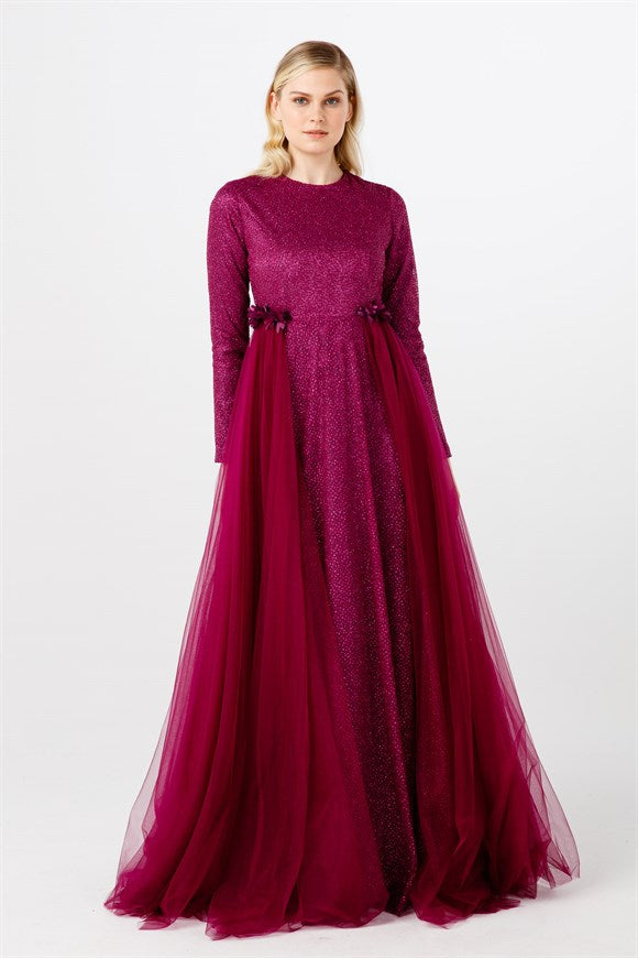 Women's Fuchsia Evening Dress