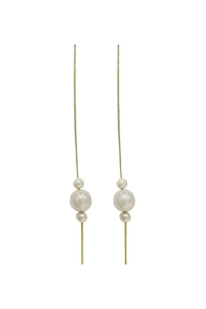 Women's Pearl Dangle Earrings - 1 Pair
