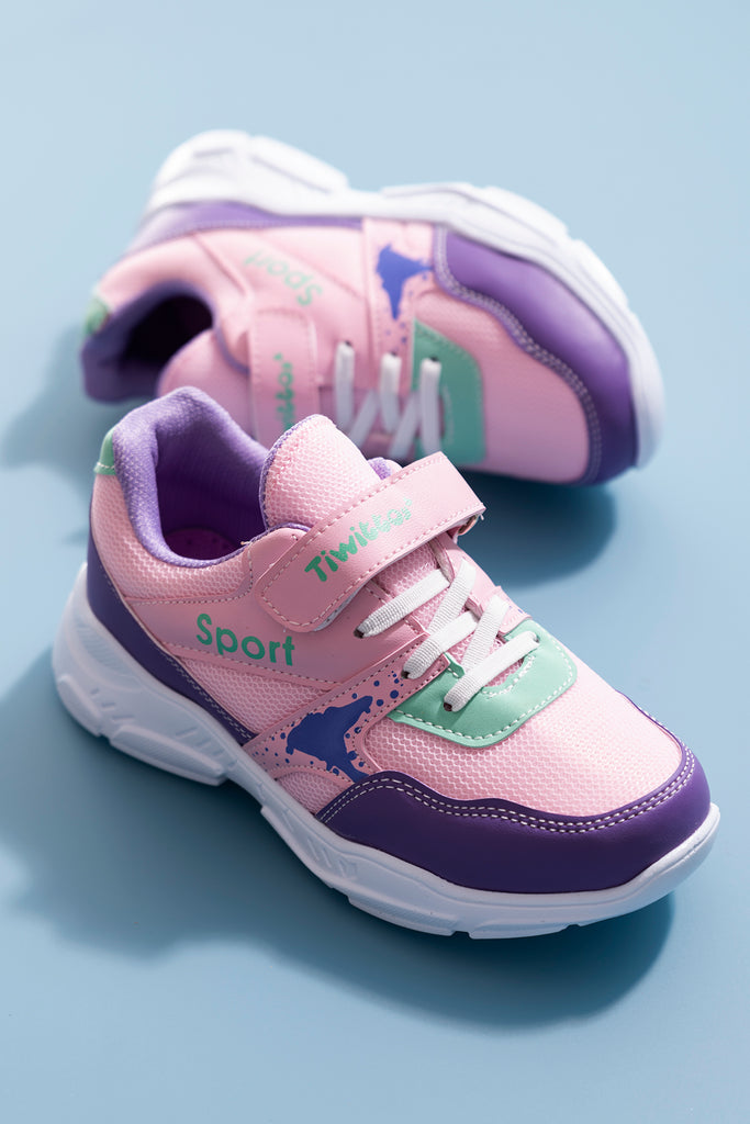 Unisex Kid's Lilac - Pink Sport Shoes