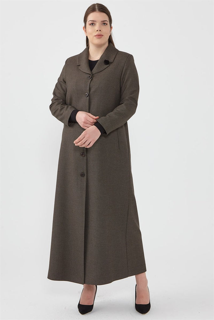 Women's Oversize Brown Topcoat