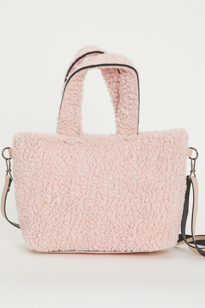 Women's Powder Rose Plush Casual Bag