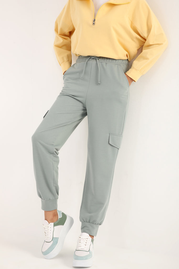 Women's Pocket Mint Green Sport Pants