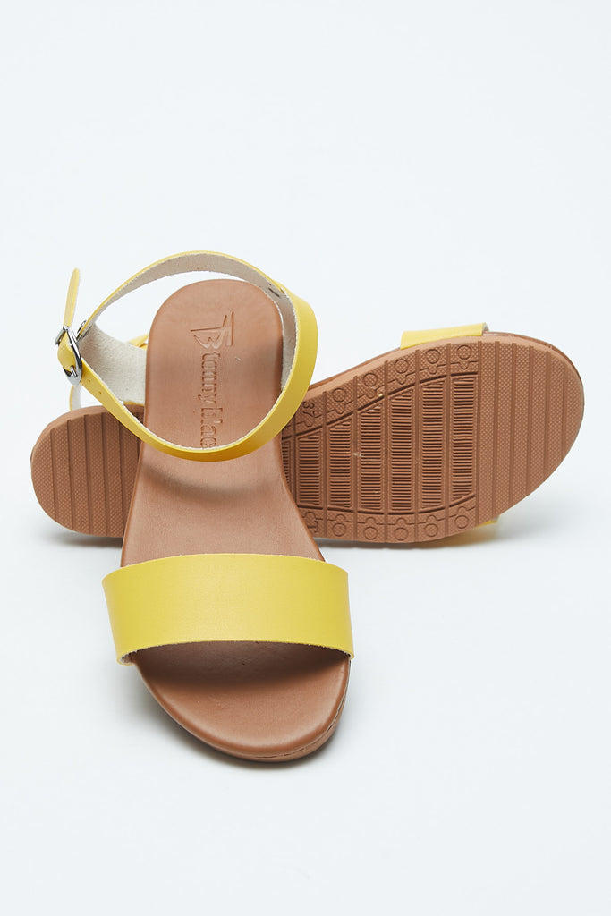 Women's Yellow Flat Sandals
